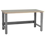 BenchPro Roosevelt Workbench, Particle Board 1-3/4" Top, 1,200 lb Cap., Gray